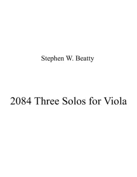 Three Solos for Viola
