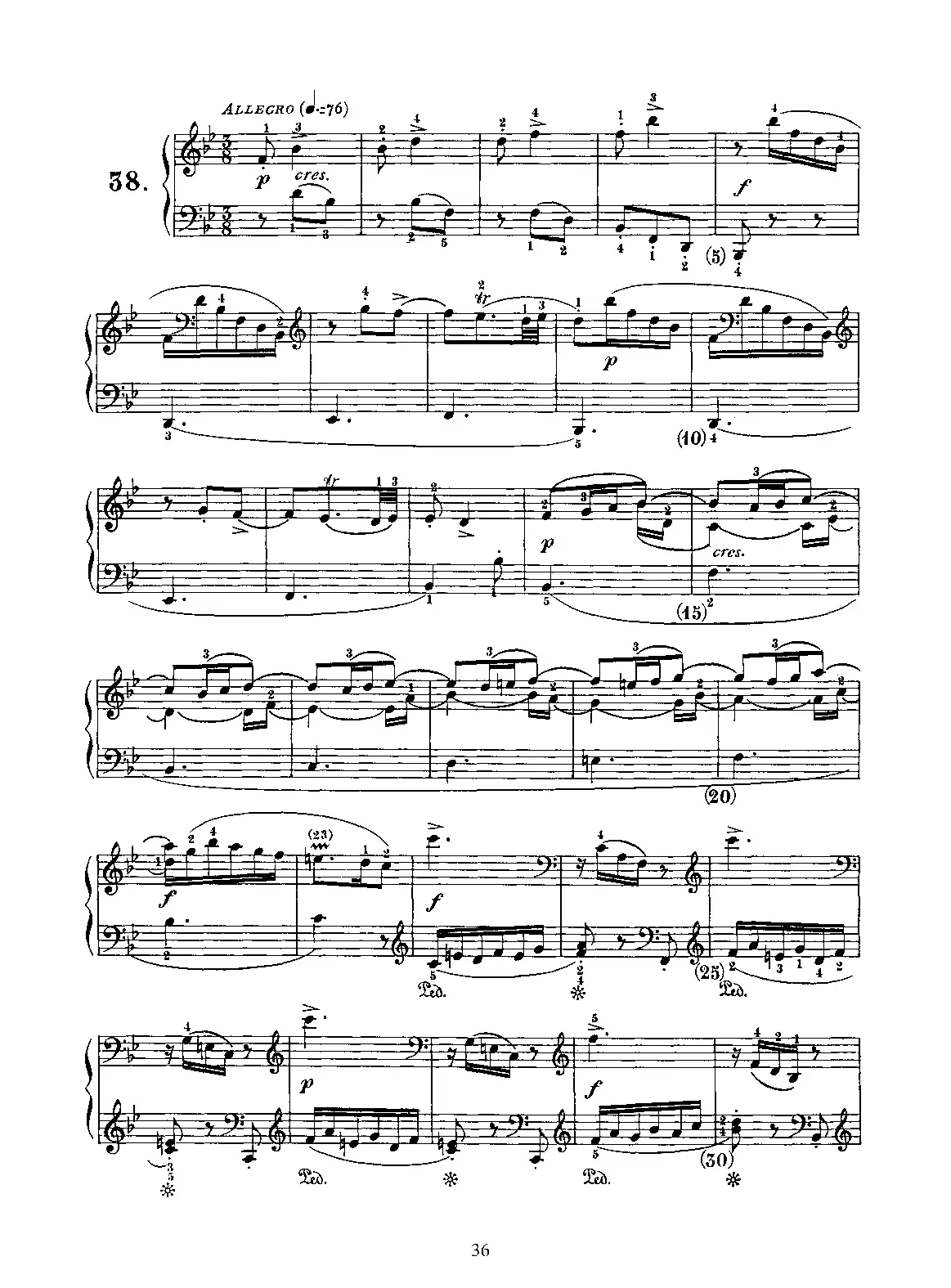 Keyboard Sonata in B-flat major - Page 1