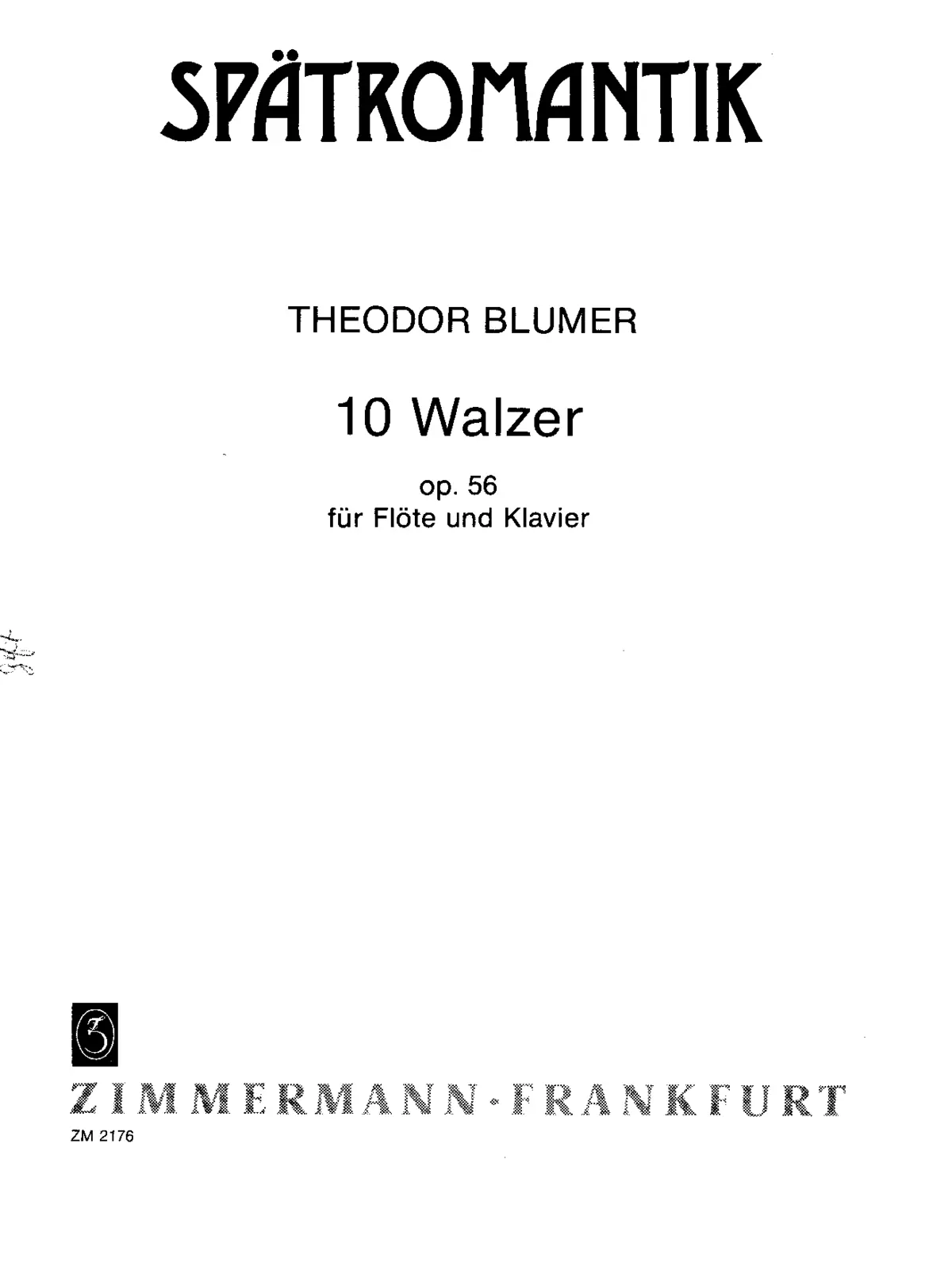 Ten Waltzes for Flute and Piano - Page 1