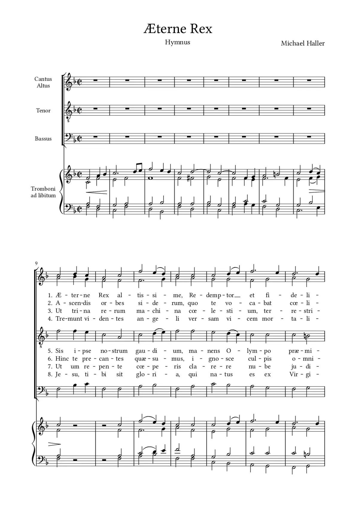 Aeterne Rex, Op. 16, No. 11 - Page 1