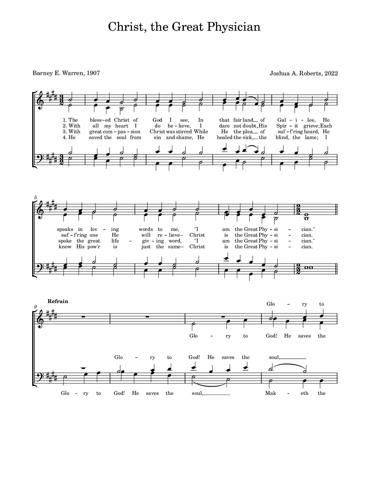 Christ, the Great Physician - Page 1