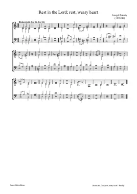 Rest in the Lord: rest, weary heart