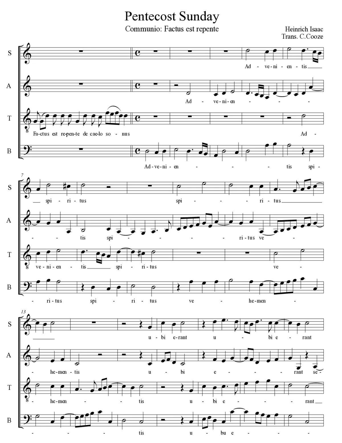 Factus est repente - Page 1
