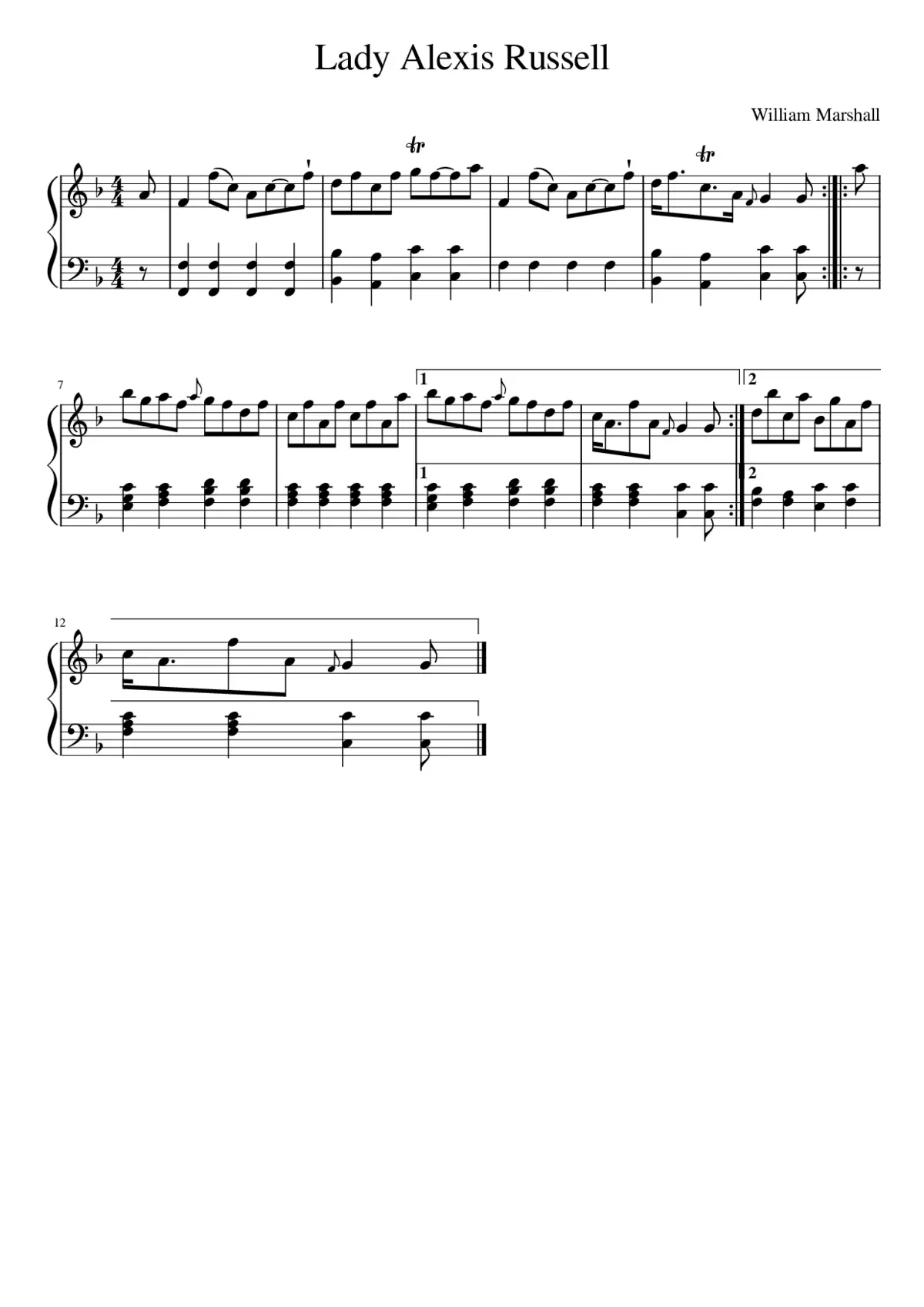 Lady Alexis Russell - Page 1