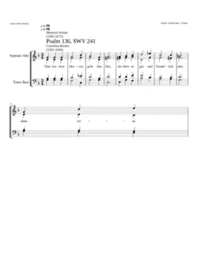 Danket dem Herren gebt ihn Ehr SWV 241