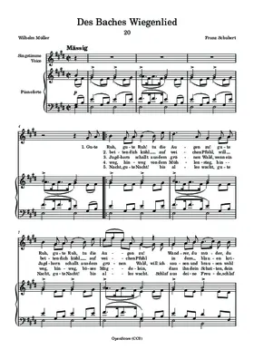 Des Baches Wiegenlied