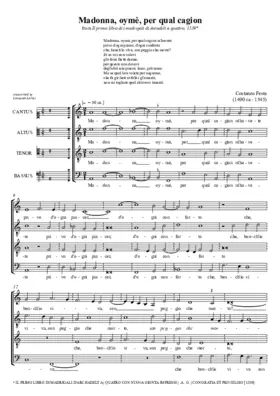 Madonna, ohimè, per qual cagion