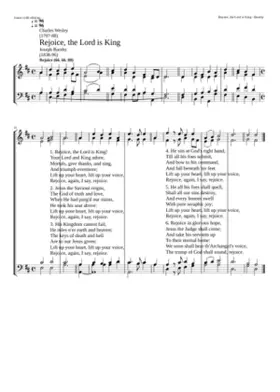 Rejoice the Lord is King