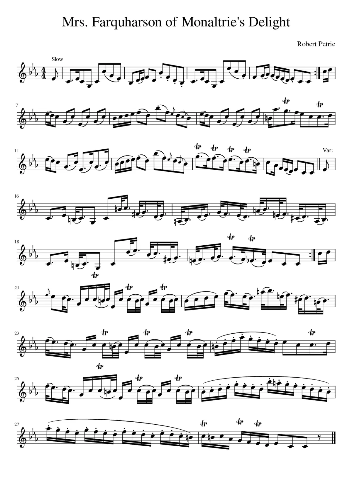 Mrs. Farquharson of Monaltrie's Delight - Page 1