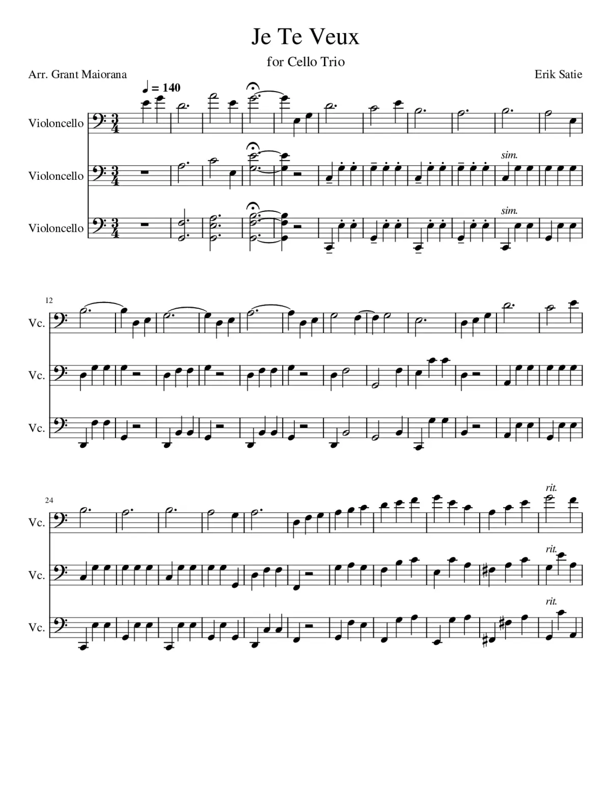 Je Te Veux - Page 1