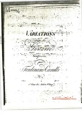 Variations pour la Guitarre