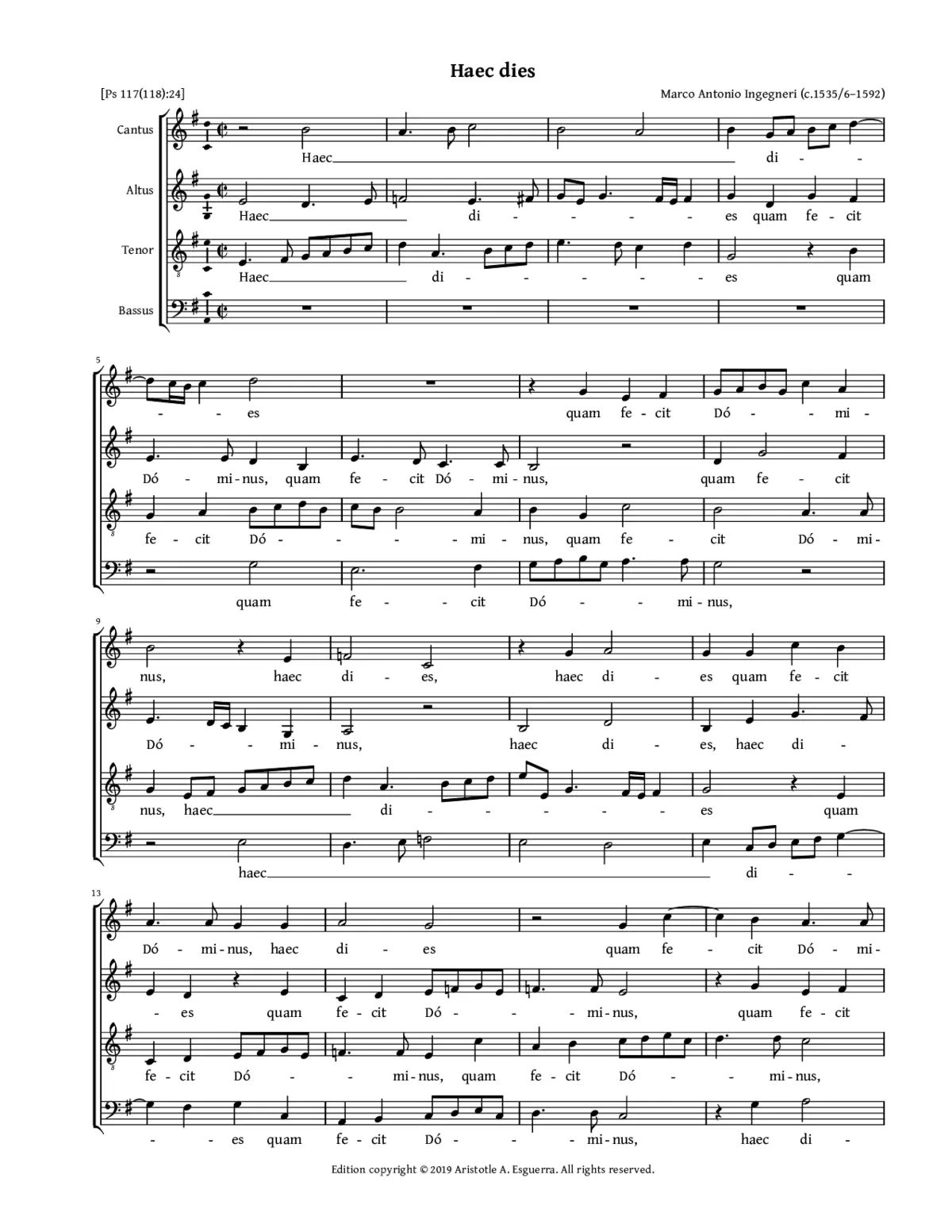 Haec dies a 4 - Page 1