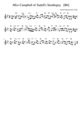 Miss Campbell of Sadell's Strathspey