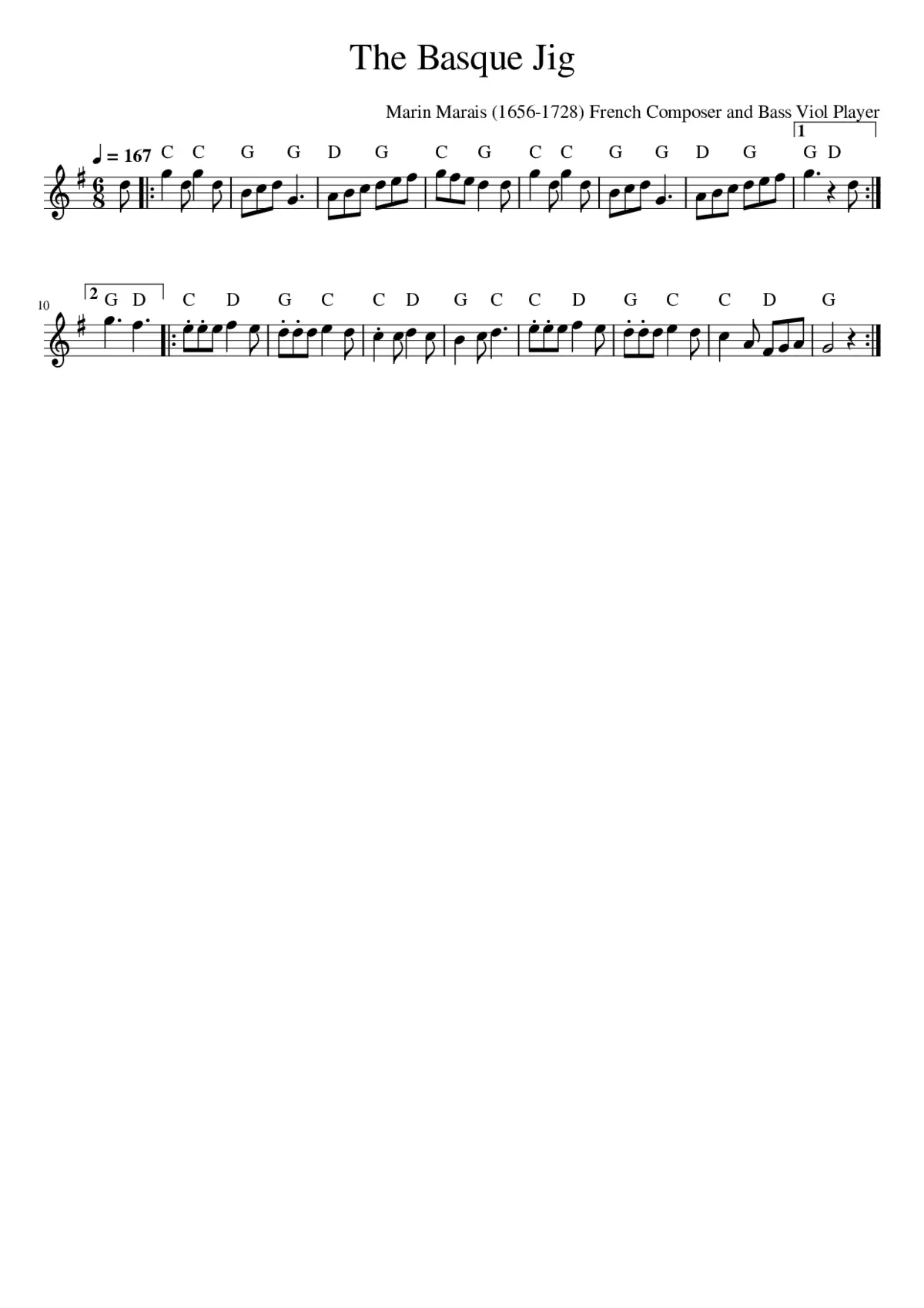 The Basque Jig - Page 1