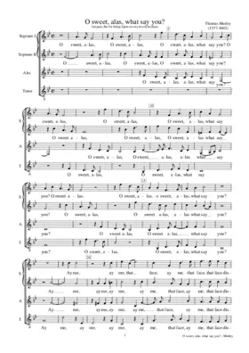 O sweet alas what say you