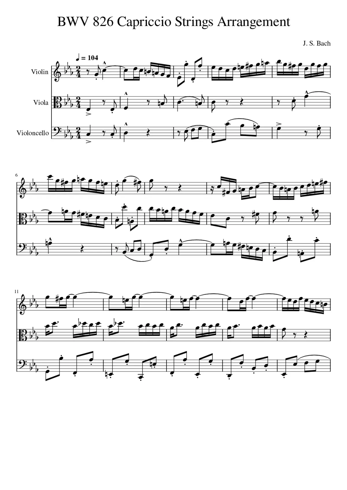 Partita in C minor BWV 826 - Page 1