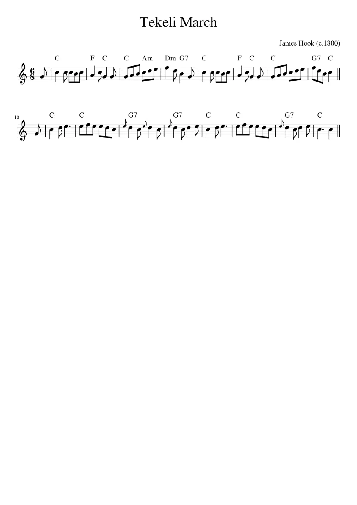 Tekeli March - Page 1