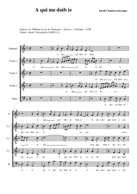 A qui me doib ie (5vv)