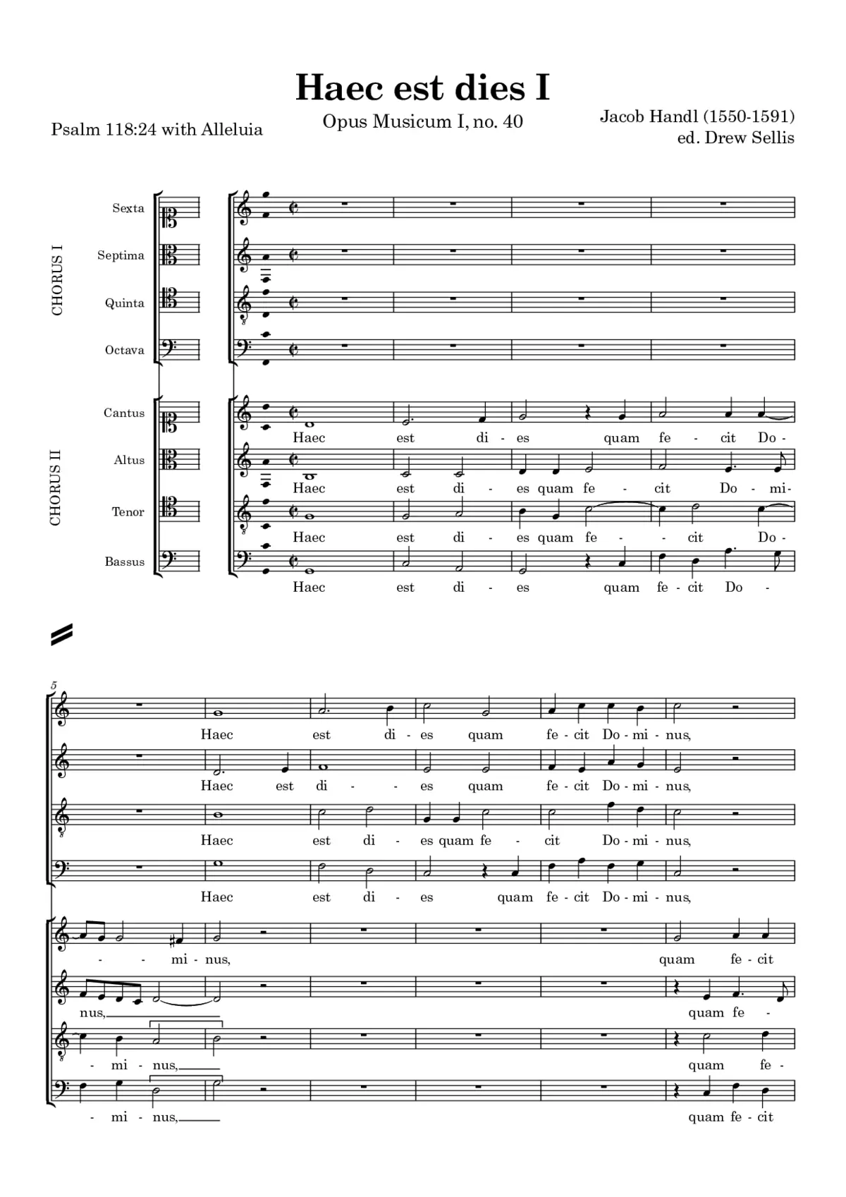 Haec est dies I - Page 1