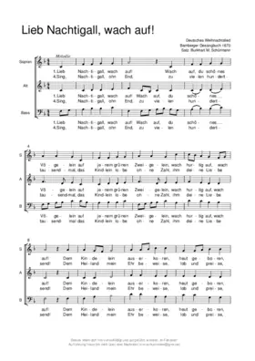 Lieb Nachtigall, wach auf!