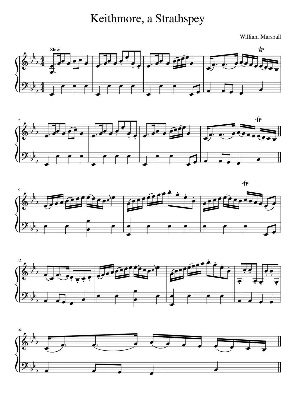 Keithmore a Strathspey - Page 1