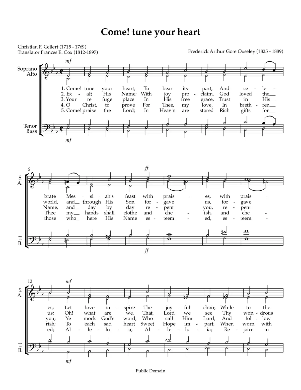 Come! tune your heart - Page 1
