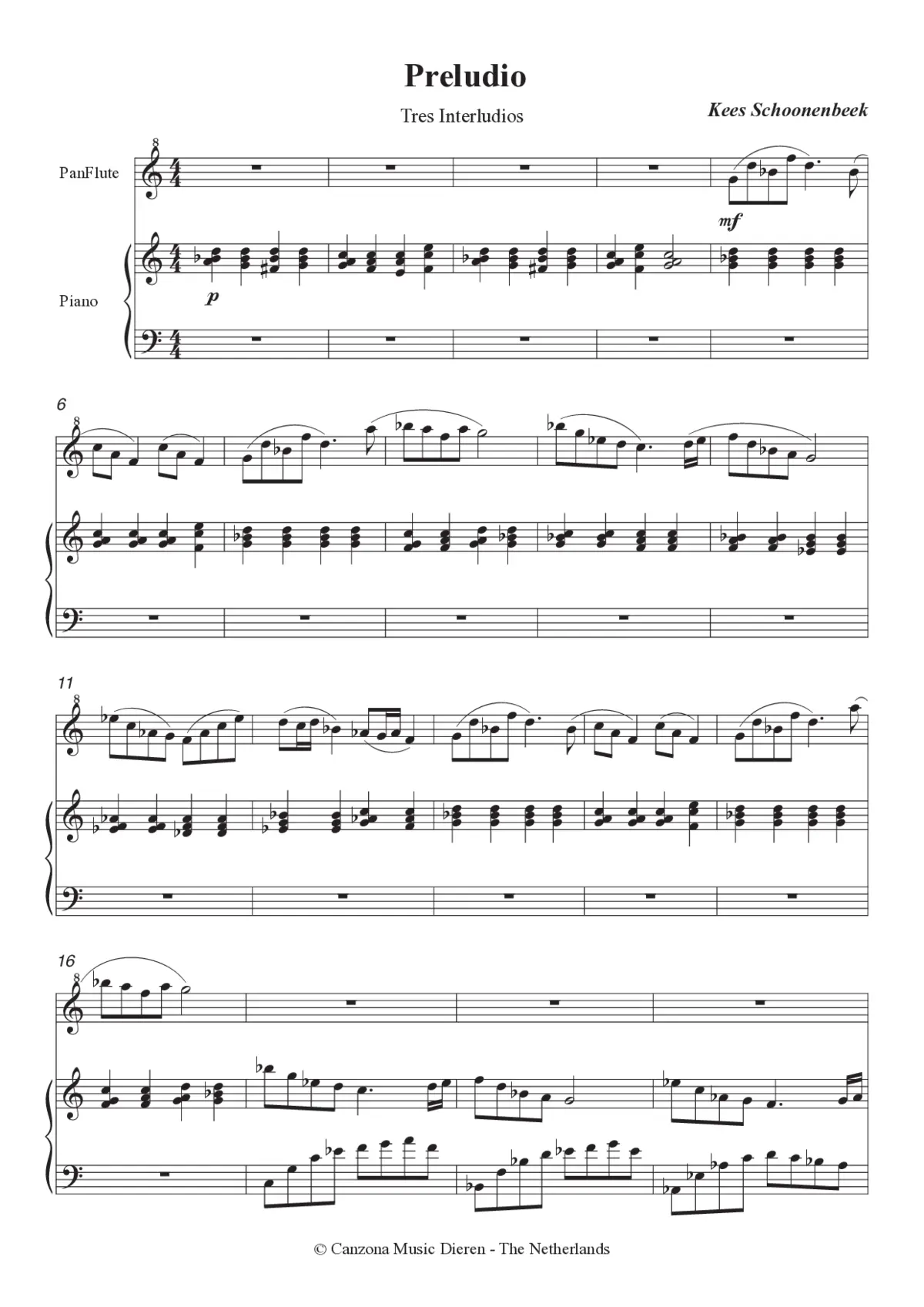 Tres Interludios - Page 1