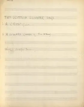 2 Scottish Slumber Songs