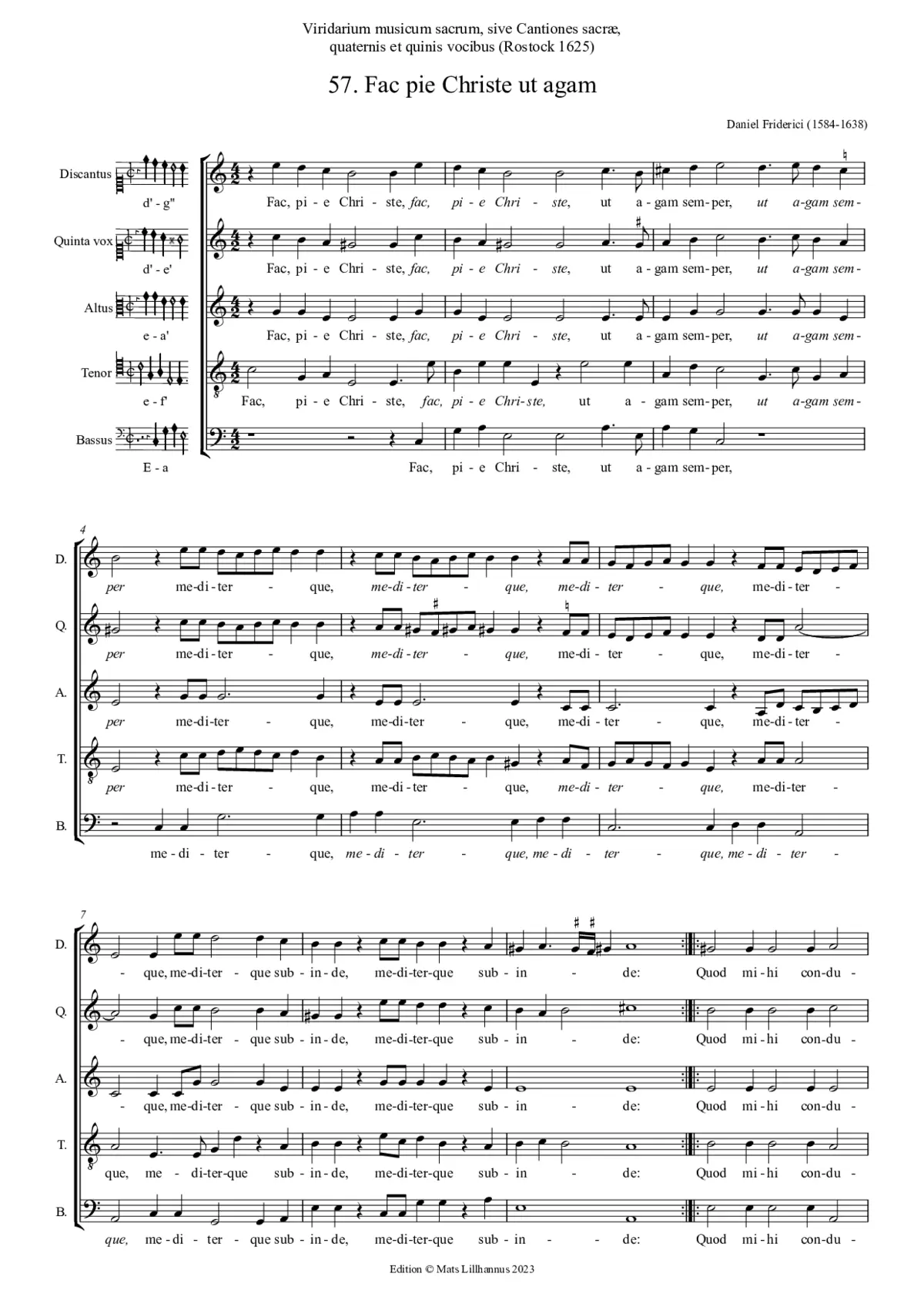 Fac pie Christe ut agam - Page 1