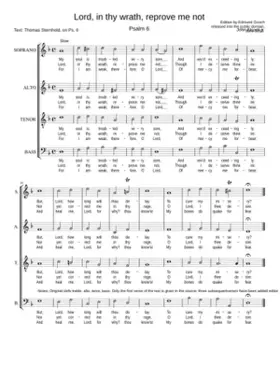 Lord in thy wrath reprove me not