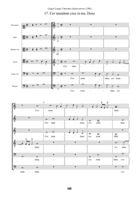 Cor mundum crea in me, Deus