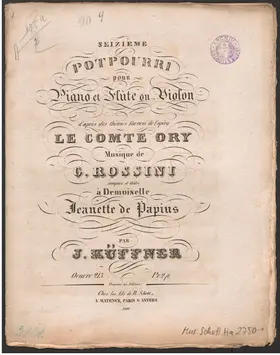 Potpourri for Flute or Violin and Piano No.16