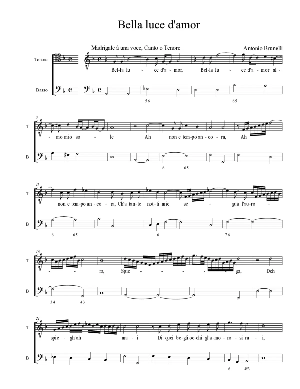 Bella luce d'amor - Page 1