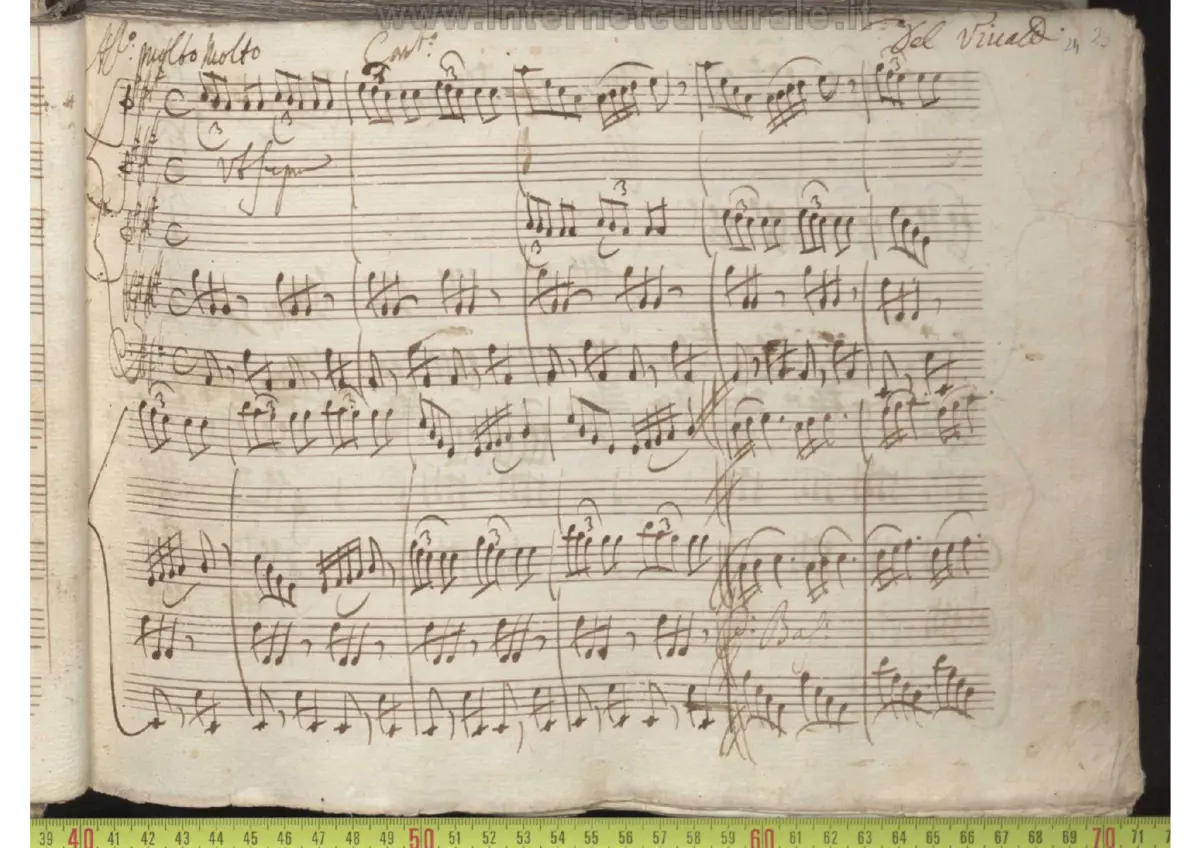 Violin Concerto in A major, RV 350 - Page 1