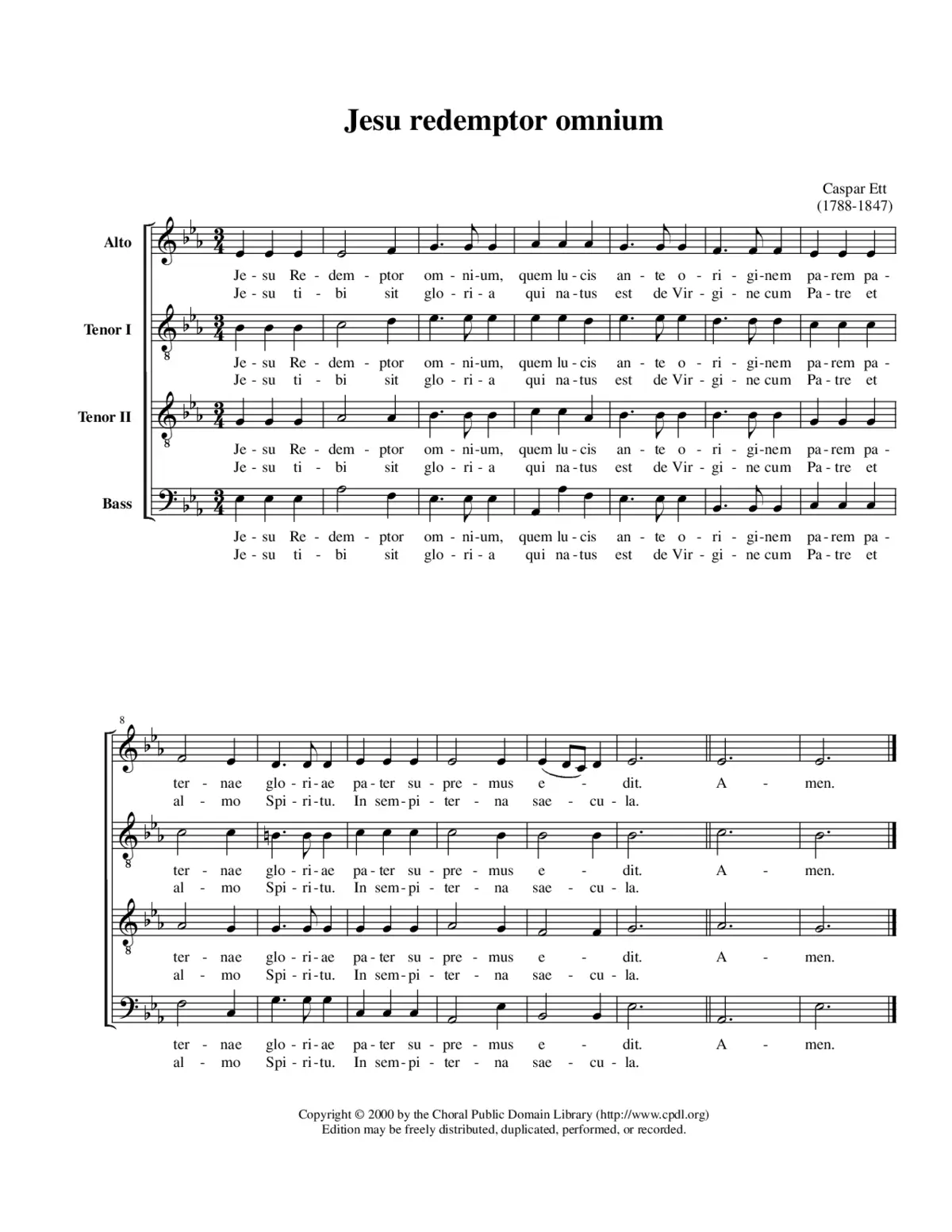 Jesu, redemptor omnium - Page 1
