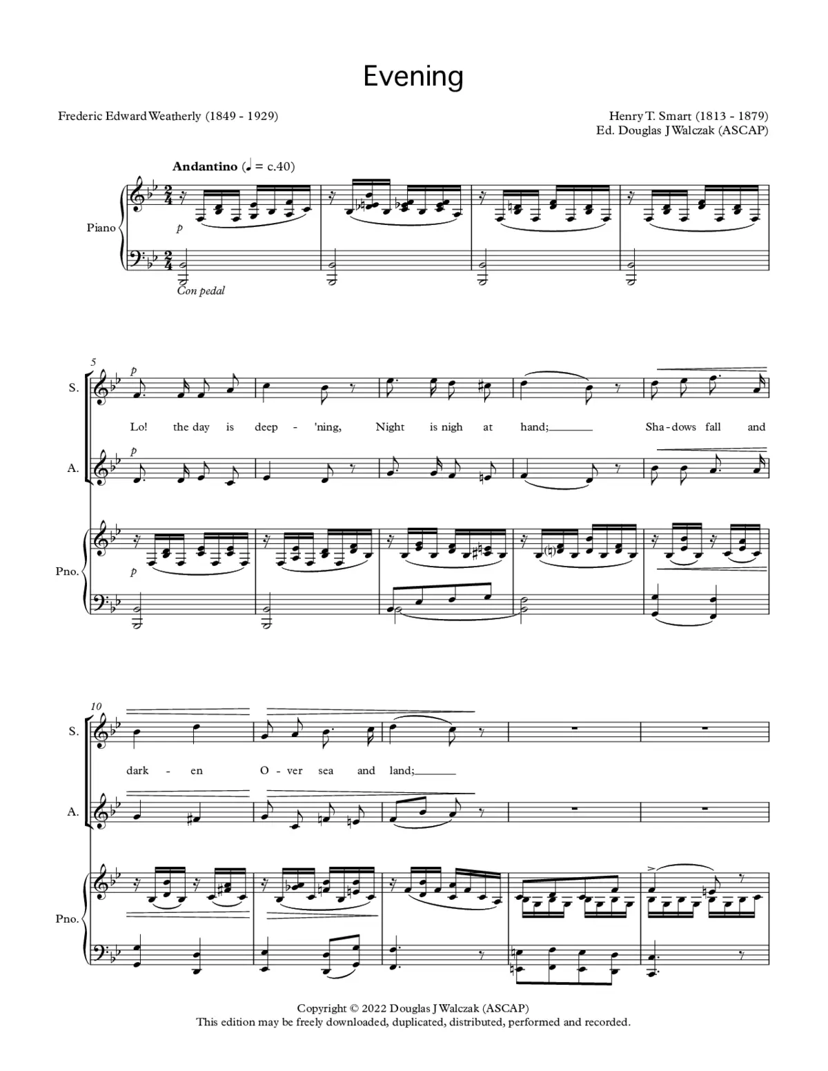 Evening - Page 1