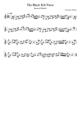 The Black Kilt Purse