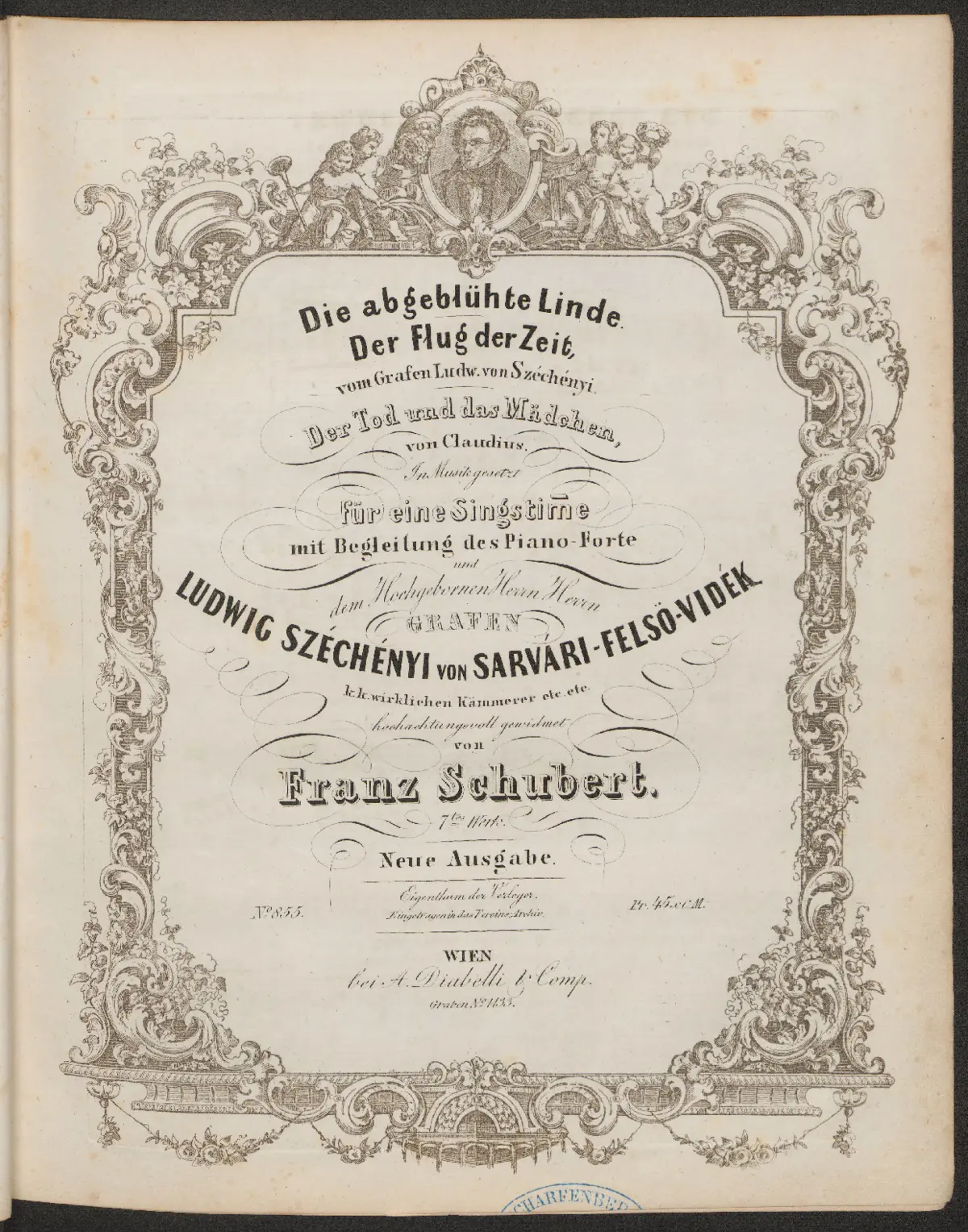 Die abgeblühte Linde, D.514 - Page 1