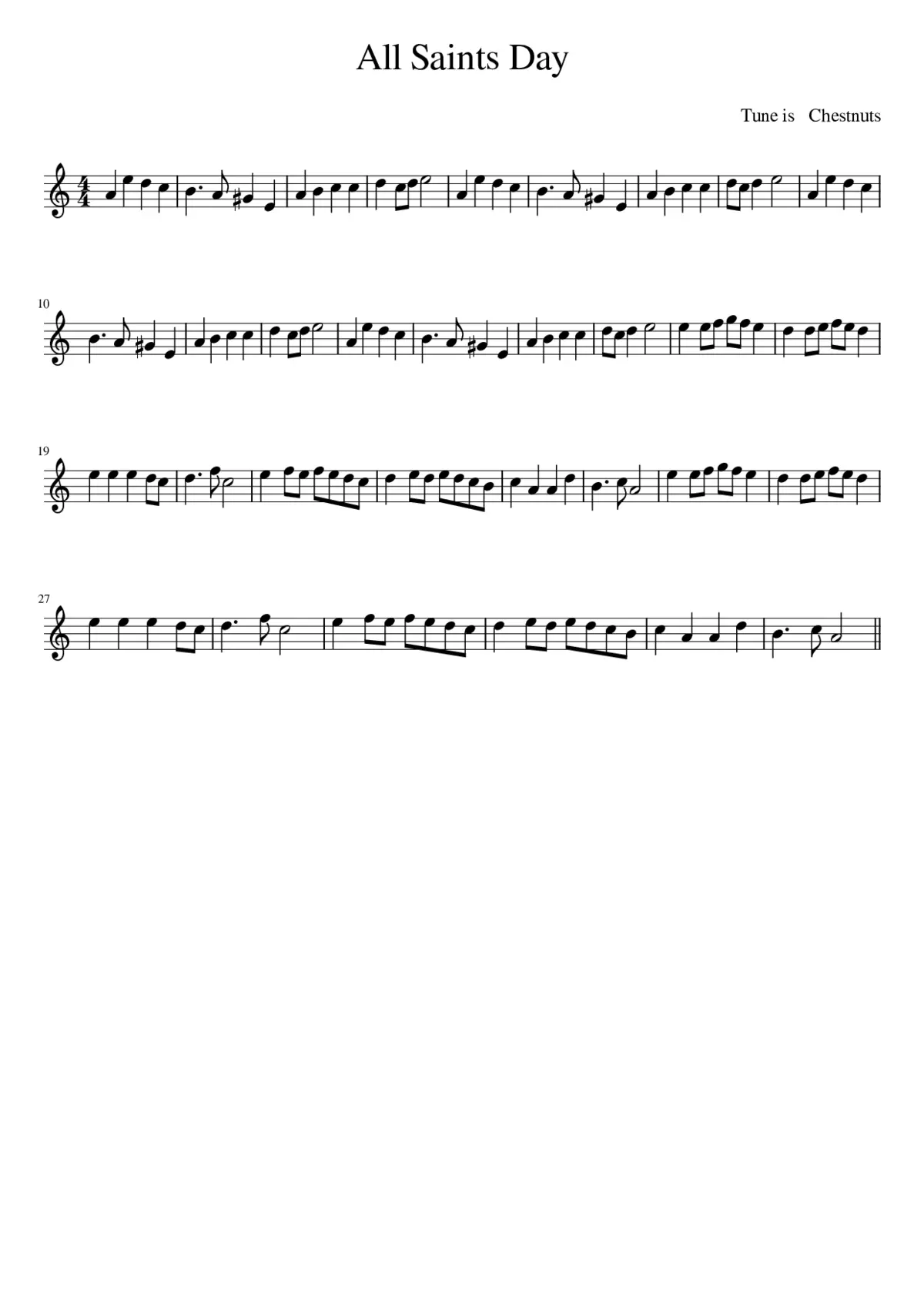 All Saints Day - Page 1