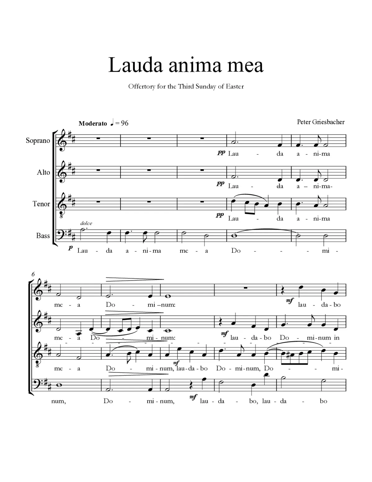 Lauda anima mea - Page 1