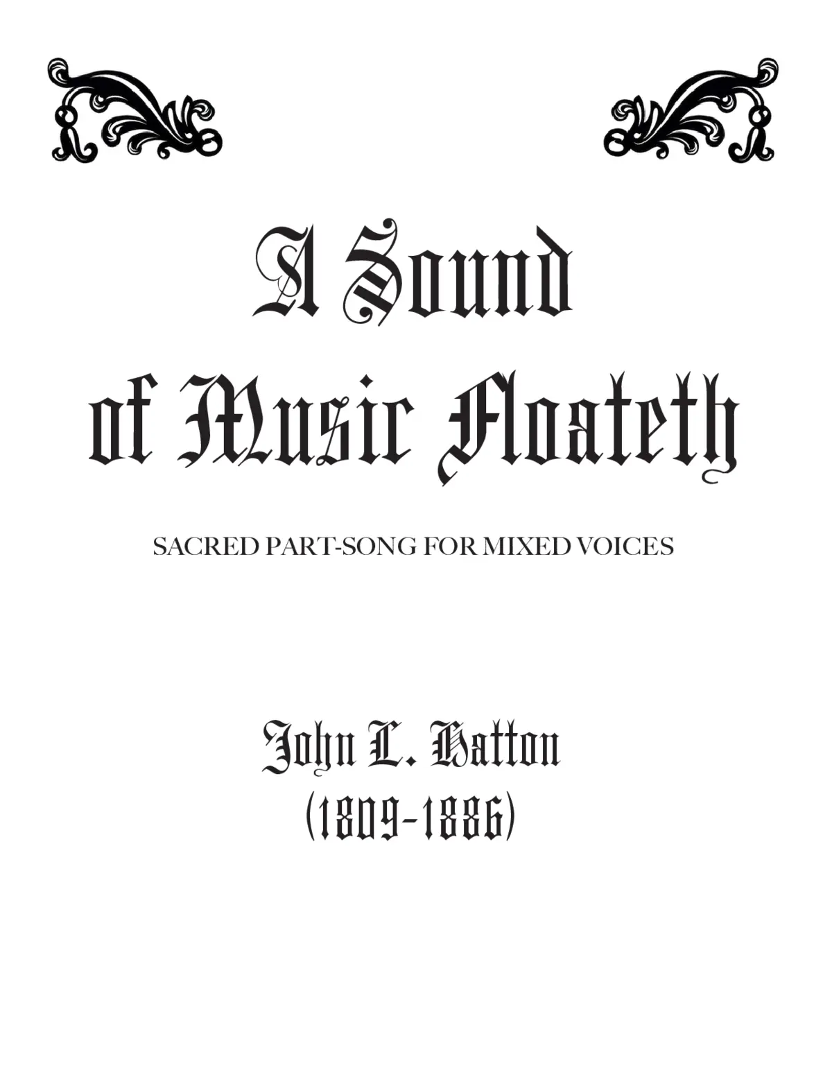 A Sound of Music Floateth - Page 1