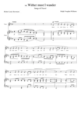 Songs of Travel 7 Wither must I wander