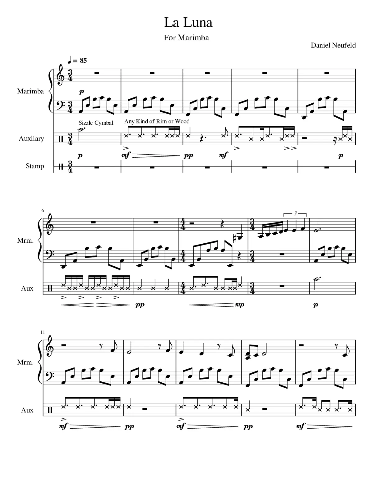 La Luna - Rough Draft - Page 1