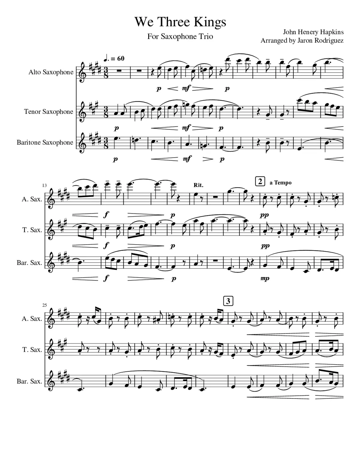 We Three Kings - Page 1