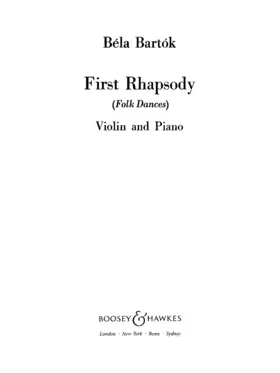 Rhapsody No.1 for Violin and Piano