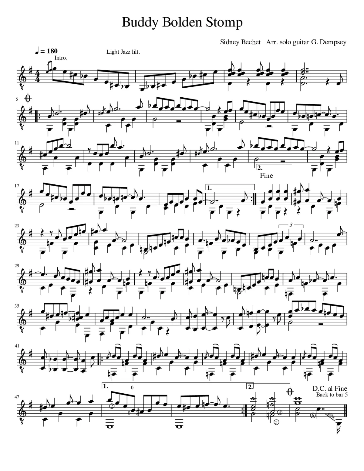 Buddy Bolden Stomp - Page 1