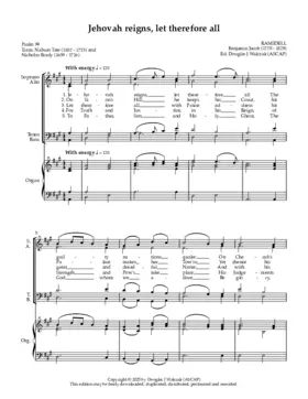 Jehovah reigns, let therefore all