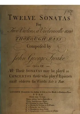 12 Trio Sonatas