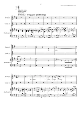 Behold I bring you glad tidings