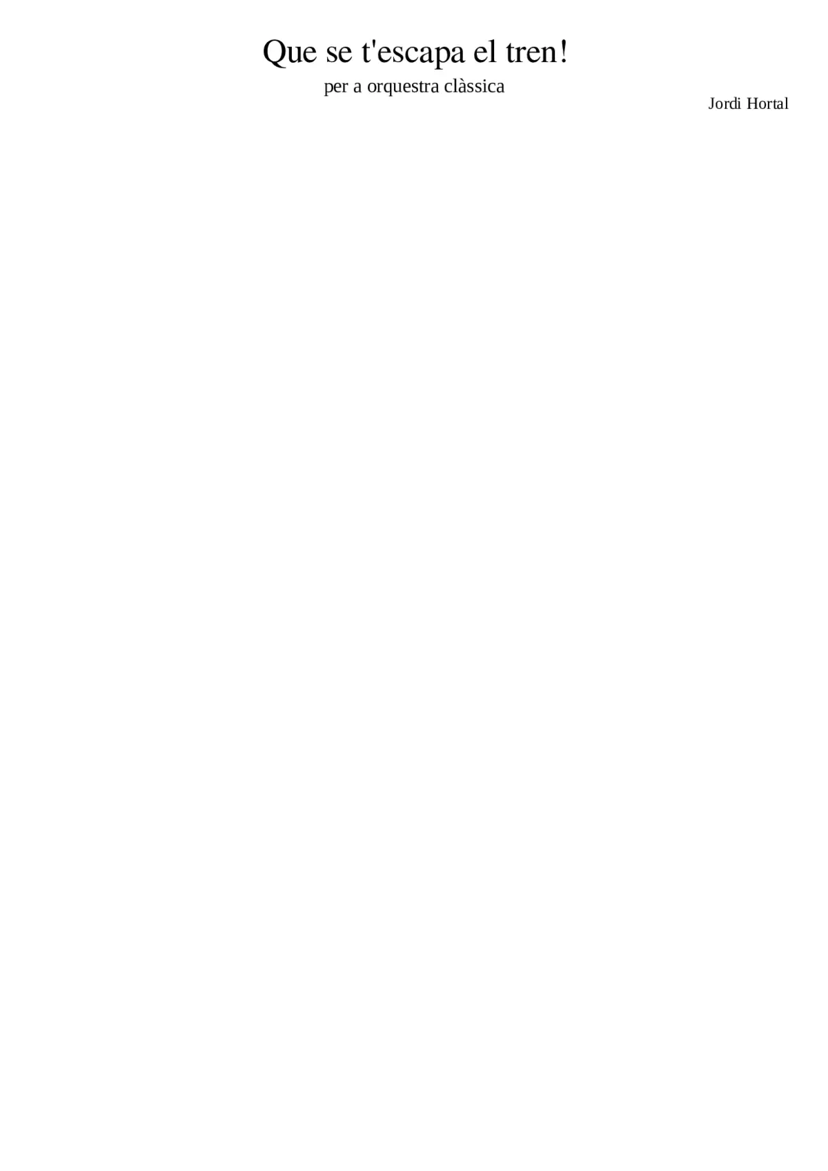 Que se t'escapa el tren! - Page 1